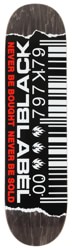 Black Label Ripped Barcode 8.75 Skateboard Deck - black