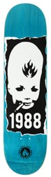 Black Label Thumbhead Torn 8.25 Skateboard Deck - blue