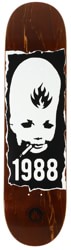 Black Label Thumbhead Torn 8.25 Skateboard Deck - brown