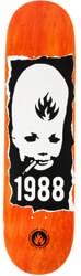 Black Label Thumbhead Torn 8.5 Skateboard Deck - orange