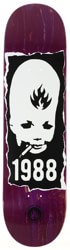 Black Label Thumbhead Torn 8.5 Skateboard Deck - purple