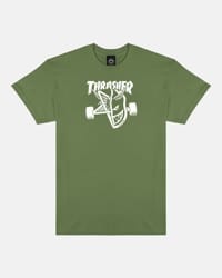 Thrasher Spitfire Thrash & Burn T-Shirt - military green