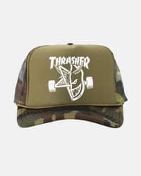 Thrasher Spitfire Thrash & Burn Trucker Hat - camo