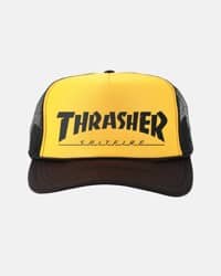 Thrasher Thrasher x Spitfire Trucker Hat - black/gold/black