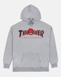 Thrasher Spitfire Big Head Outline Hoodie - ash grey