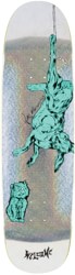 Welcome Nora Fairy Tale 8.8 Sphynx Shape Skateboard Deck - glitter prism foil