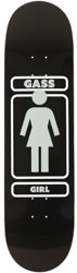 Girl Gass Metalls 8.5 Skateboard Deck - black