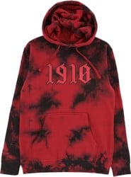 1910 Stay Clean Tie Die Hoodie - black/red