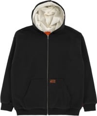 Volcom Axestone Workwear Lined Fleece Zip Hoodie - black