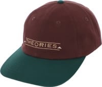Theories Palmer Snapback Hat - burgundy/forest