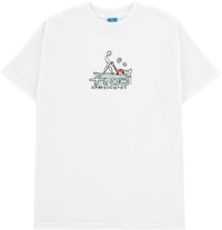 Frog Lawn Mower Man T-Shirt - white