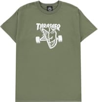 Thrasher Spitfire Thrash & Burn T-Shirt - military green