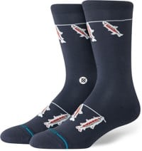 Stance Gone Fishing Crew Sock - navy