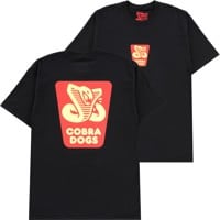 Cobra Dogs Condiment Label T-Shirt - black