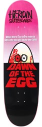 Heroin Dawn of The Egg 9.4 Razor Edge Skateboard Deck - pink