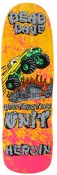 Heroin Dead Dave Knock Off 10.1 Skateboard Deck - yellow