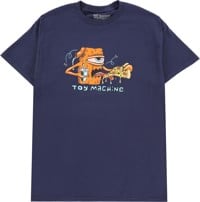 Toy Machine Pizza T-Shirt - navy