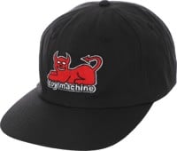 Toy Machine Devil Cat Strapback Hat - black