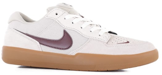 Nike SB Force 58 Skate Shoes - cream/burgundy crush/gum lt brown-phantom - view large