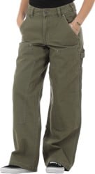 Dickies Women's Double Knee Canvas Pants - military green