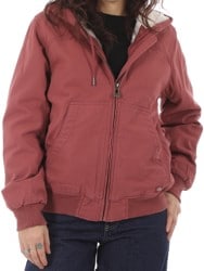 Dickies Women's Sherpa Duck Bomber Jacket - apple butter