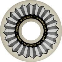 Bones X-Formula V5 Sidecut Skateboard Wheels - white/silver (97a)