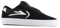 Lakai Atlantic Vulc Skate Shoes - black/white suede