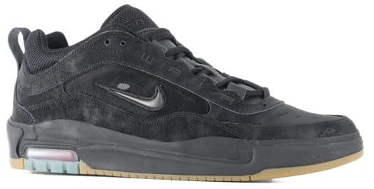 Nike SB Air Max Ishod Skate Shoes - black/black-black-gum lt brown-safety orange - view large