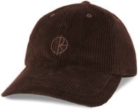 Polar Skate Co. Corduroy Strapback Hat - chocolate