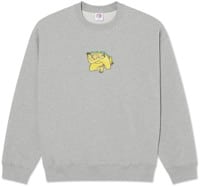 Polar Skate Co. Shy Bow Crew Sweatshirt - heather grey