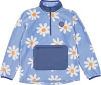 Airblaster Fleece Pullover Half Zip Sweatshirt - thistle big daisy