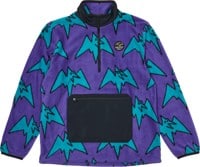 Airblaster Fleece Pullover Half Zip Sweatshirt - big terry purps