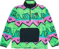 Airblaster Fleece Pullover Half Zip Sweatshirt - hot wave