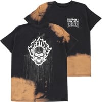 Creature Bonehead Flame T-Shirt - greasy black