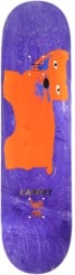 Carpet Low IQ Animal 8.5 Skateboard Deck - purple/orange
