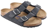 Birkenstock Arizona Soft Footbed Sandals - black oiled leather
