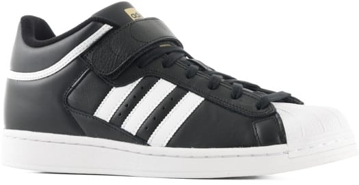 Adidas Pro Shell ADV Skate Shoes - core black/footwear white/gold metallic - view large