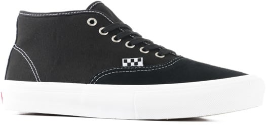 Vans Skate Authentic Mid Shoes - black/white - view large