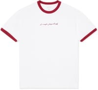 Last Resort AB Signature Ringer T-Shirt - white/old red