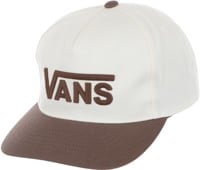 Vans Drop V Logo Snapback Hat - vintage cocoa
