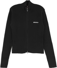 Dickies Women's Wellsville Fz Knitwear Sweater - black