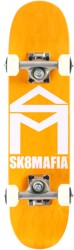 SK8MAFIA House Logo 6.0 KO Micro Complete Skateboard - orange