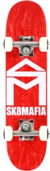 SK8MAFIA House Logo 6.0 KO Micro Complete Skateboard - red