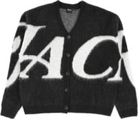 Jacker Ads Mohair Cardigan Sweater - black