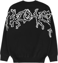 Jacker Skeleton Knit Sweater - black