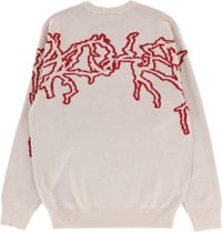 Jacker Skeleton Knit Sweater - beige