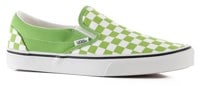Vans Classic Slip-On Shoes - color theory checkerboard lime burst