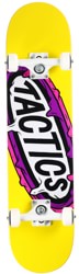 Tactics 7.375 Logo Complete Skateboard - oval drip