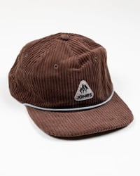 Jones Fresh Corduroy Organic Cotton Snapback Hat - coffee brown