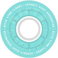 Ricta Cloud Cruiser Skateboard Wheels - transparent aqua white (78a)